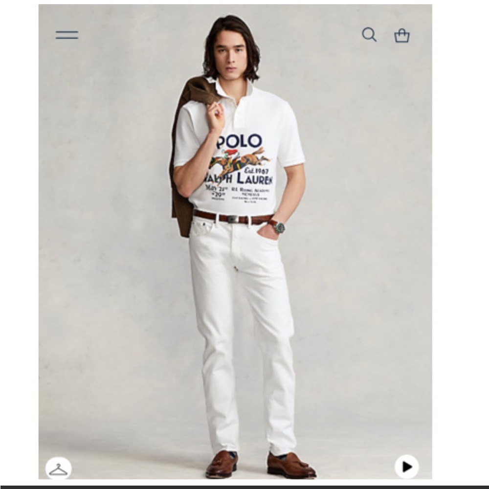 NWT Polo Ralph Lauren Classic Fit Mesh Graphic Shirt - Picture 3 of 9